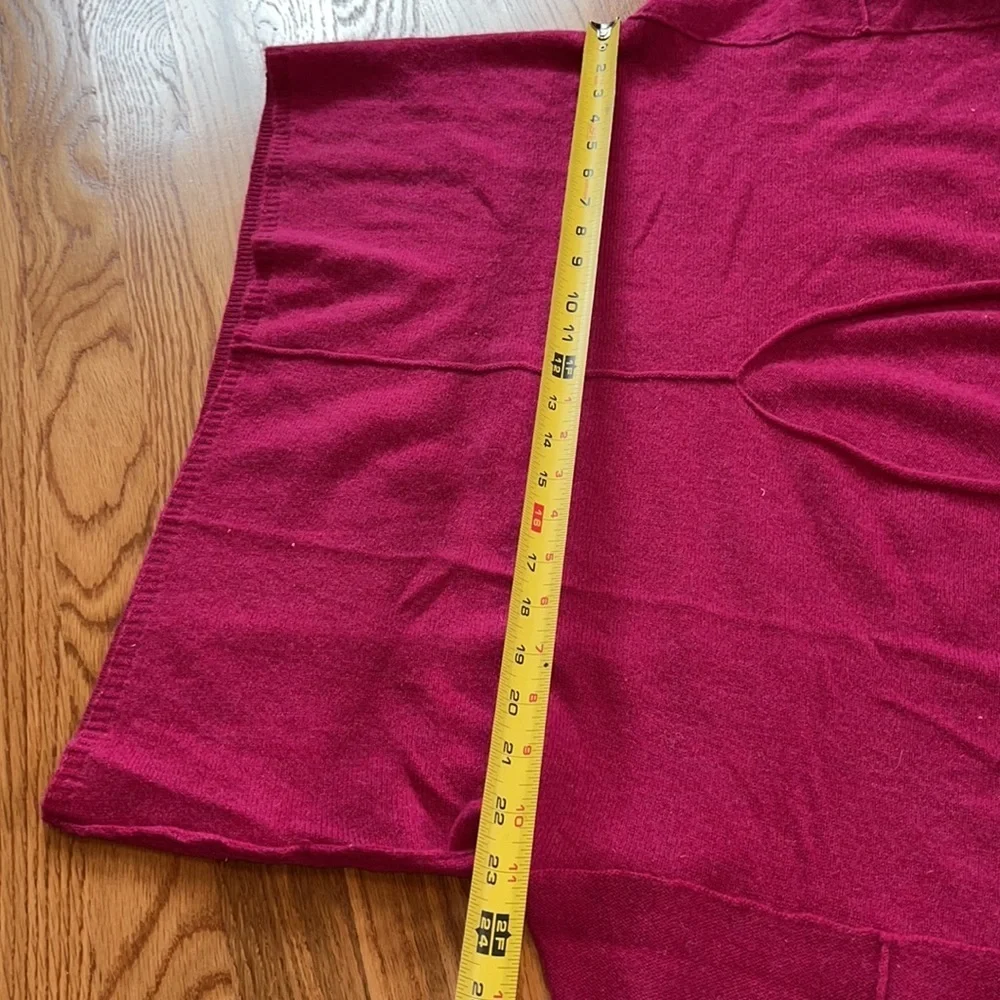 NWT Free People Solitaire Cashmere V Sweater in Magenta Pink size Large